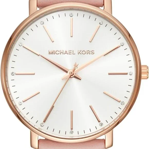 Women\'s Three-Hand Blush Leather Pyper Watch by Michael Kors (Model: MK2741) Amazon.com: Michael Kors Watch for Women, Pyper Three-Hand  main image 3